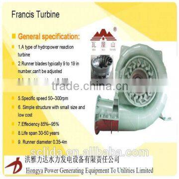 francis tubine/impuls turbine/Hydraulic generator