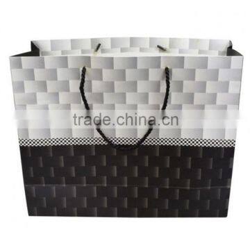 High Quality White Black Color Gift Tote Shopping Bags Design Luminaries Paper Bag B248 photo-2