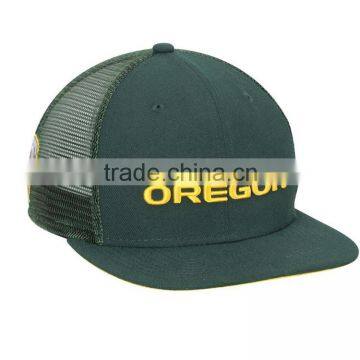 Wholesale Customized Mesh Caps 3d Embroidery 6 Panel Short Brim Trucker Hats photo-2