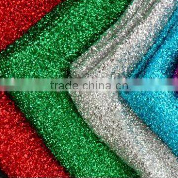 Sponge lurex Raised knit fabric