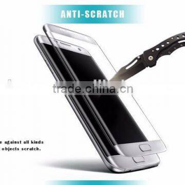 New Coming! High Quality 3D Curved Edge 9hTempered Glass Screen Protectors For Samsung Galaxy S7 edge Screen