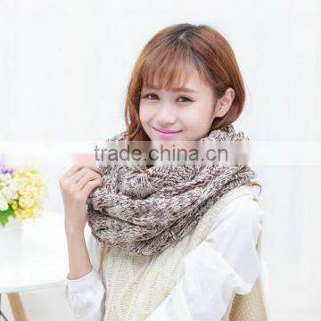 New Style Winter Men Women Fashion Colorful Infinity Acrylic Knit Hood Scarf photo-4