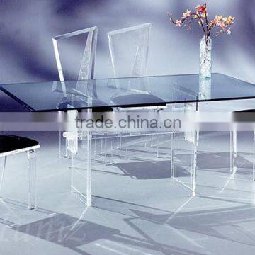 Italian furniture fashion style acrylic furniture dining room sets