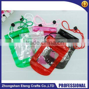 Customized colourful pvc mobile phone waterproof pouch