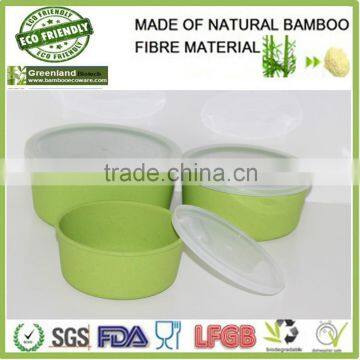 Bright Green Bamboo Fibre Storage Boxes