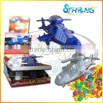 Candy toy helicopter with light from China