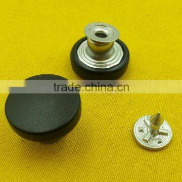 15mm Black Color Nylon Cap Removable Jeans Tack Button -- P5176 photo-4