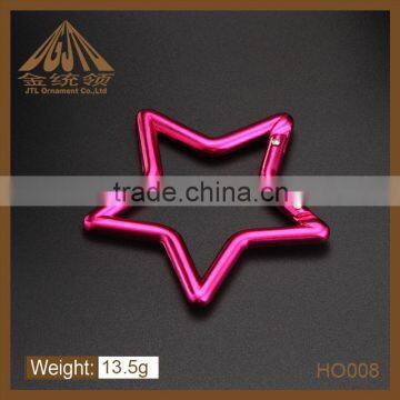 Fashion metal carabiner hook star shape