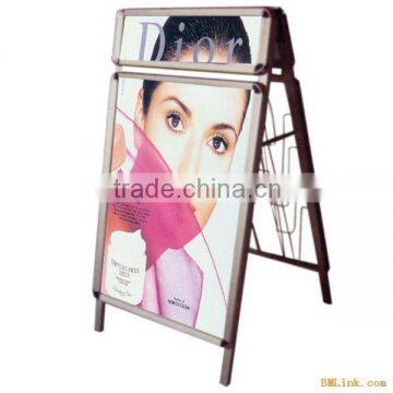 outdoor snap frame double A board with zinc coated back panel