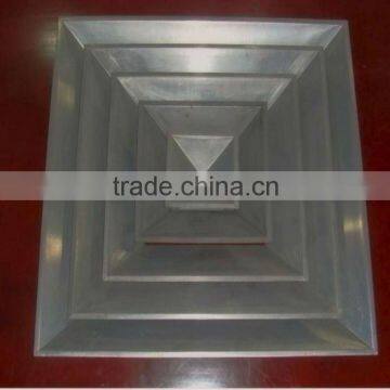 4 way aluminum sqare ceiling air diffuser