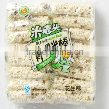 healthy vegetarian snack 400g rice cracker with highland barley (peanut flavor)