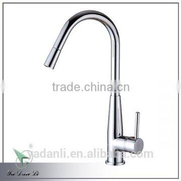 contemporary style high spout single handle pull out kitchen faucet tap