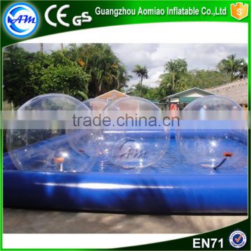 outdoor amusement above ground inflatable pool folding pool