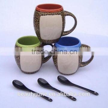 Ceramic Coffee Tea Mug Mugs Cup Cups With Spoon and Handle for Promotional Gifts photo-4