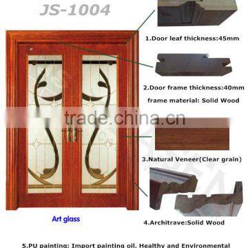 Economic Ash Galss Timber Interior Door photo-3