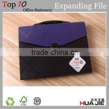Office stationery supplies pp expanding file folder with handles