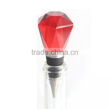Diamond Cut Crystal Wine Bottle Stoppers photo-5
