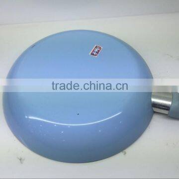 Aluminum Nonstick Pressed/ Forged Blue Ceramic Coating Fry Pan Pizza Pan Egg Pan Round Crepe Pan photo-2