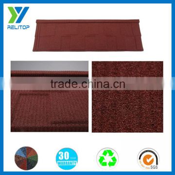 Sand coated metal roofing tile, flat roofing materials metal roof