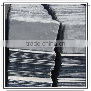 Black rectangular slate stone roofing cover stone