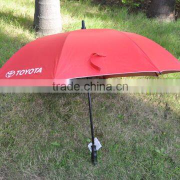 Hot Sale Silver Coated UV Protective Promotional Custom Auto Open Double Layer Windproof Advertising Straight Umbrella photo-4