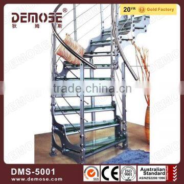 tempered glass fence for residential staircase/stairway