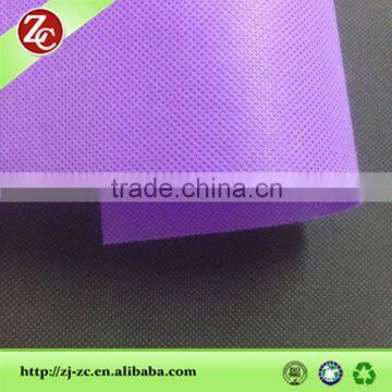 Purple color 100% pp Good Quality Material Spunbond PP Non Woven Fabric