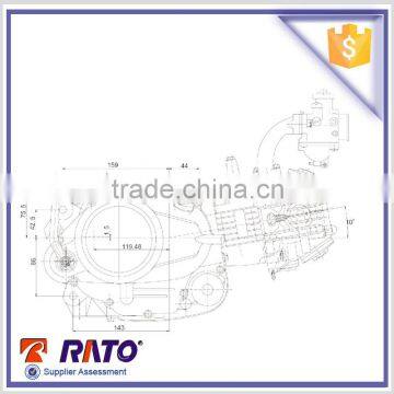 Motorcycle Engine Parts Mini Gas 110cc Motorcycle Engine for Sale Cheap photo-3