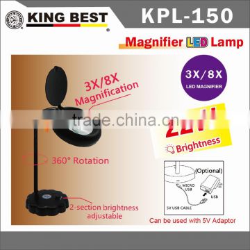 KING BEST 360 Degree Rotation USB DC 5V table lamps ECO Eye Protection Led light Newspapers Reading magnifying glass Light