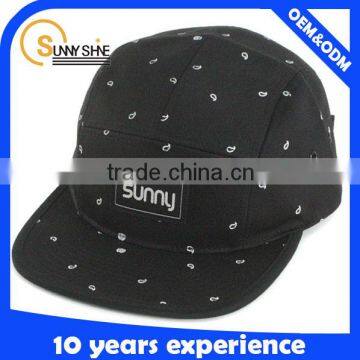 High Quality Custom Flat Brim Blank Wholesale 5 Panel Caps And Hats