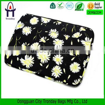 13-15 Inch canvas polyester laptop sleeve notebook computer case bag