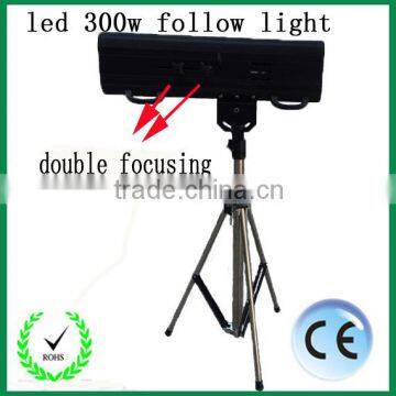 led lighting for weeding event,small round night light,gobo,LED follow spot light 300w 6CH follow spot