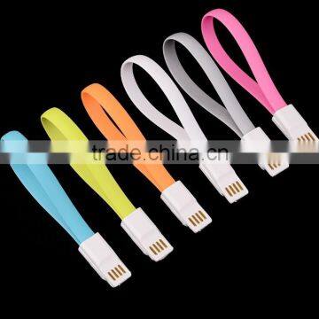 wholesale promotional flat magnet data charger cable for iphone 5/6