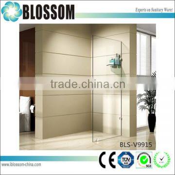 corner wall mount frameless shower door glass prices