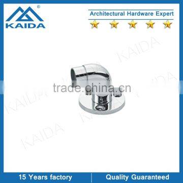 Wall mounted stainless steel round tube flange