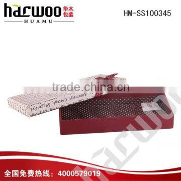 With a red belt beautiful gift tie packing box                        
                                                Quality Choice