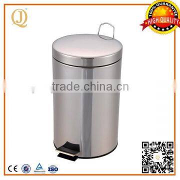  china factory 12L office stainless steel dustbin price with soft closed system