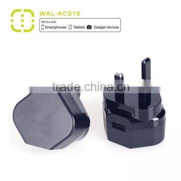 Walnut single UK USB main travel charger with MFI standard