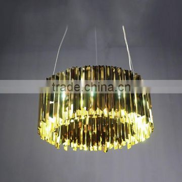 Stainless Steel Round LED Suspension Lights for Corridors Decorative