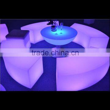 Commercial led circled glowing light chair led Furniture led table led chair General Use and No Folded Led Chair