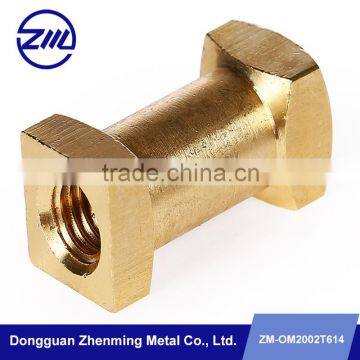 Customized new products square brass long screw nut metal screw flange