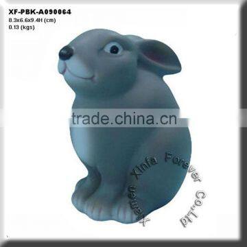 pretty rabbit polyresin saving box