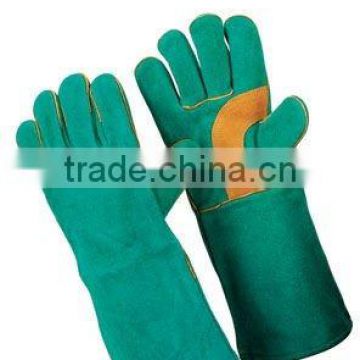 Green Cow Split Welding Gloves