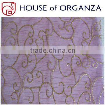 Organza Bronzing Fabric for Holiday Decoration