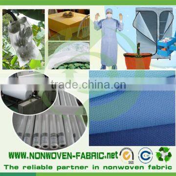 Nonwoven cloth material fabric, fabric for making bed sheets, bed sheet fabric