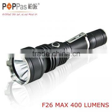 POPPAS F26 T6 10w high powerful reflector rechargeable led flashlight