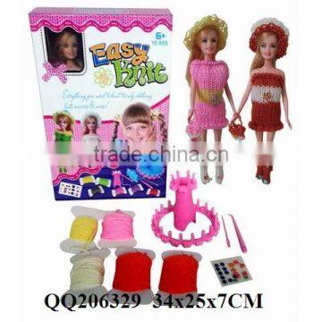 DIY Wool Knit Play Set With 1pcs 11.5" Doll (solid Body)