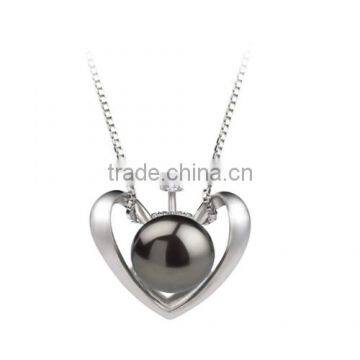 Heart A Quality Freshwater 925 Sterling Silver Pearl Pendant