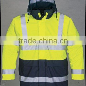 Hiviz PU Rain jacket