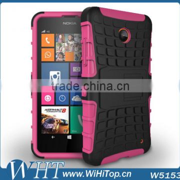 Wholeslae Shen Zhen Factory Heavy Duty Touch Shockproof With Stand Hard PC Silicone Case Cocer For Nokia Lumia 630 Tablets